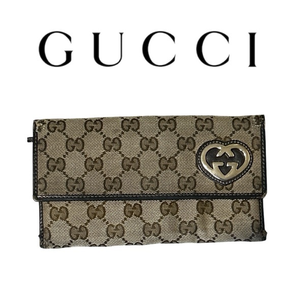 GUCCI GG Lovely Heart Continental Wallet - PROJECT PIECE‎ - Picture 1 of 6